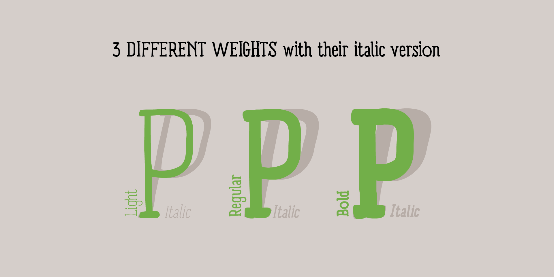 Panforte Serif weights